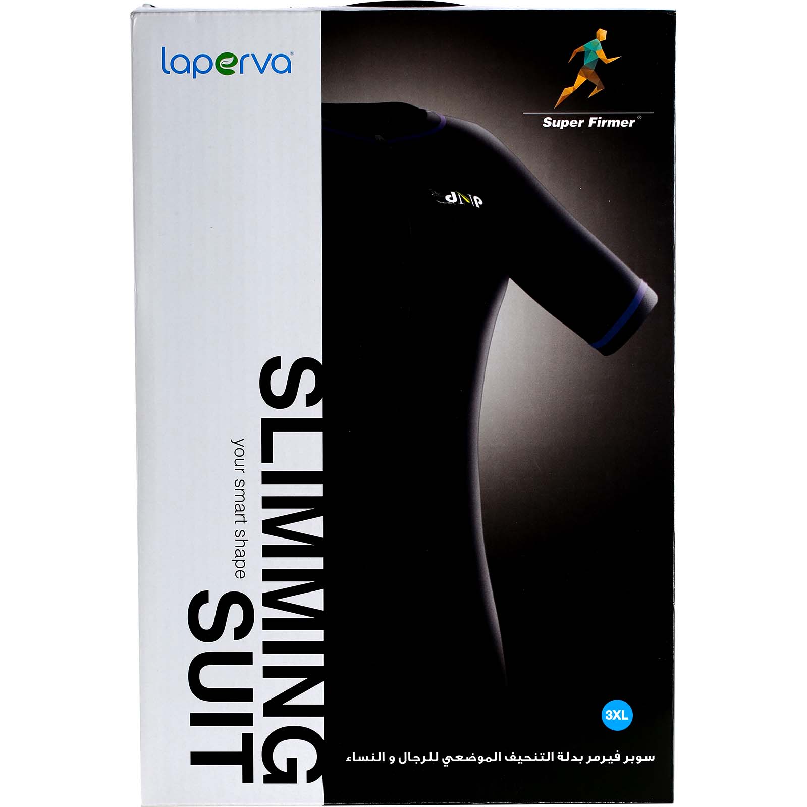 Laperva Slimming Suit, 3 XL, Black