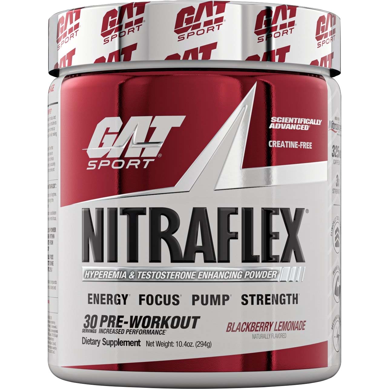 Gat Sport Nitraflex Testosterone Boosting Powder 30 Black Cherry