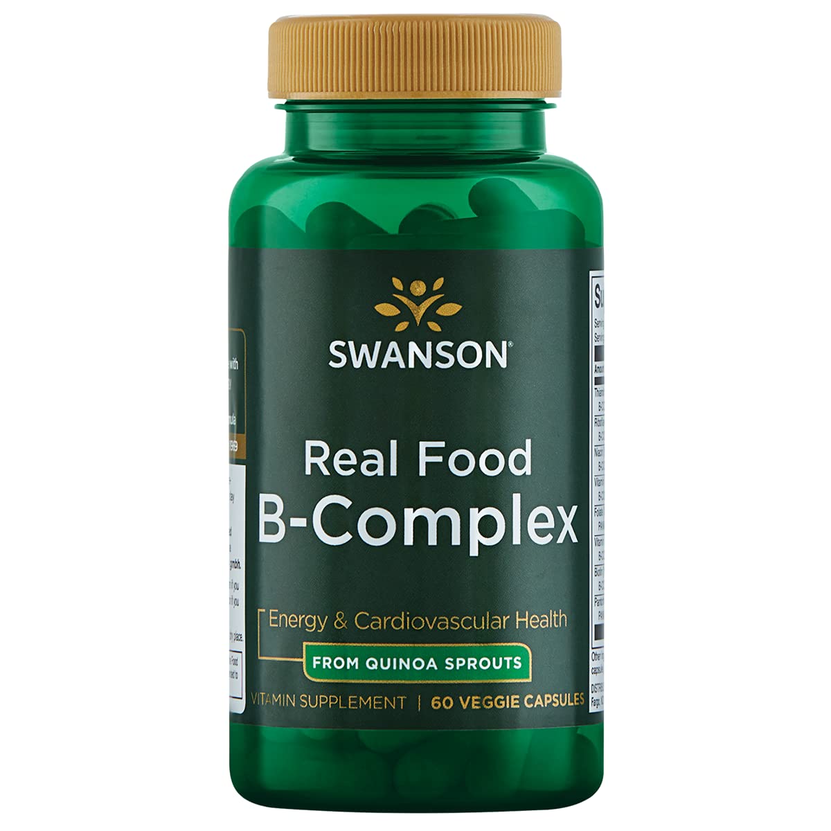 Swanson Real Food B-Complex 60 Veggie Capsules