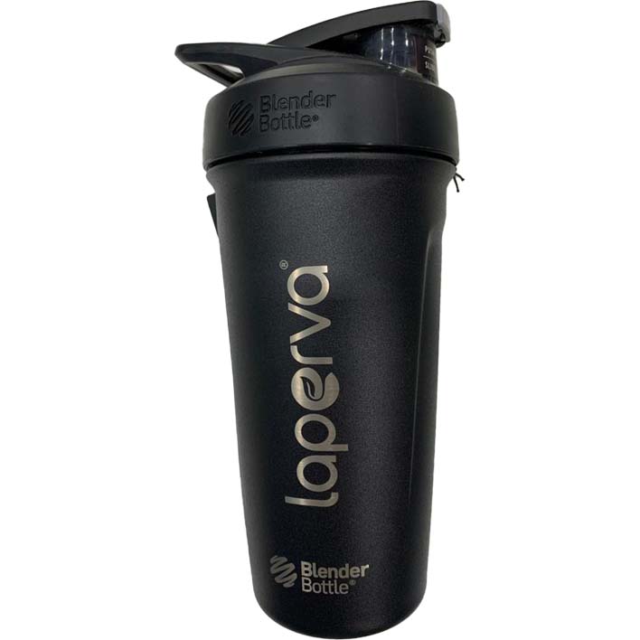Laperva Blender Bottle Stainless Steel Shaker, Black