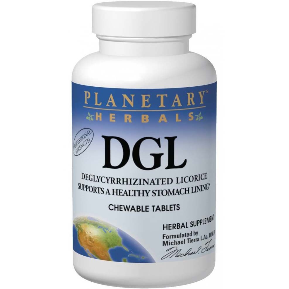 Planetary Herbals DGL Deglycyrrhizinated Licorice 100 Chewable Tablets