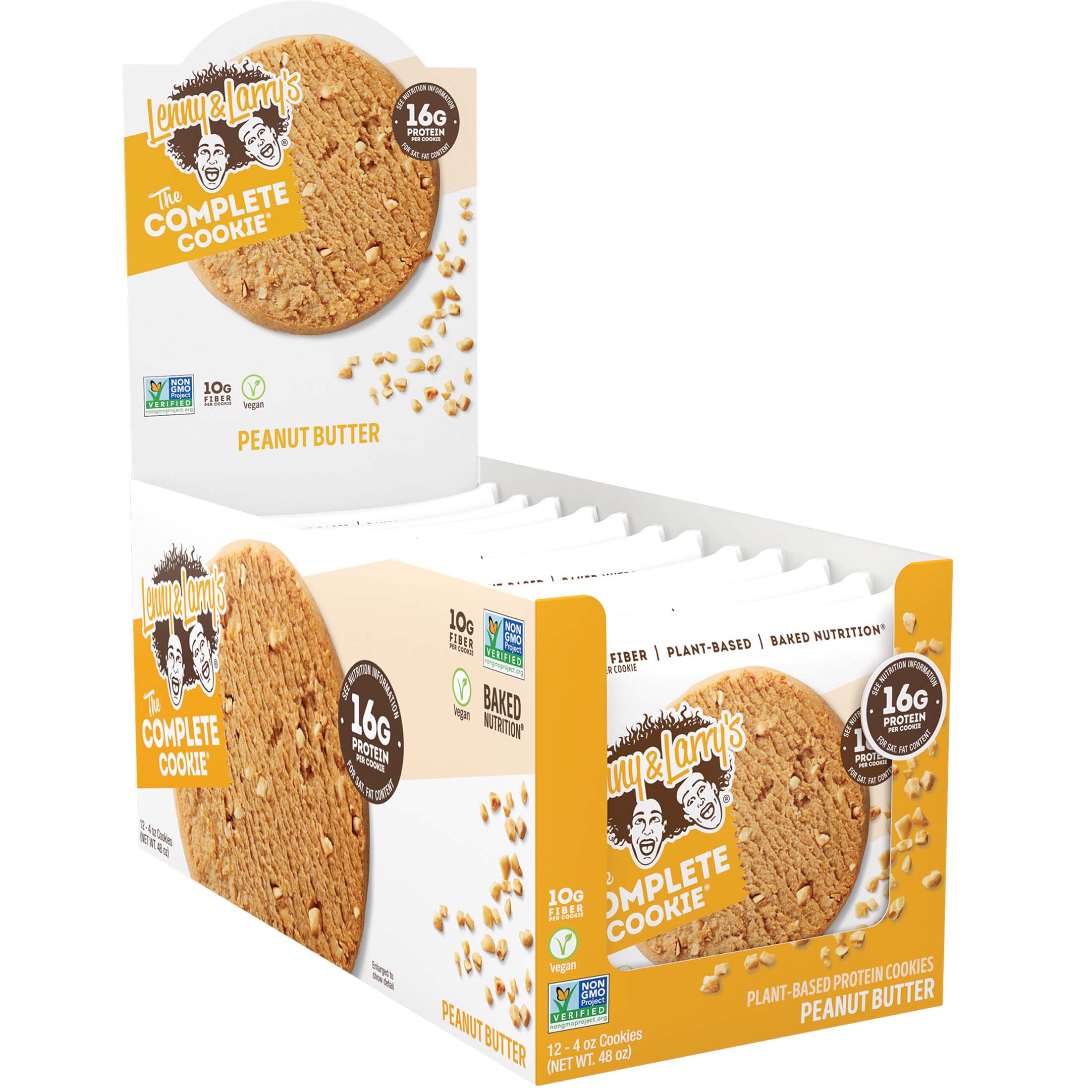 Lenny & Larry’s Complete Cookies, Peanut Butter Chocolate, Box of 12 Pieces