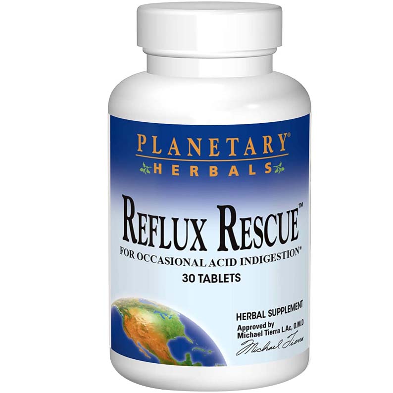 Planetary Herbals Reflux Rescue, 30 Tablets