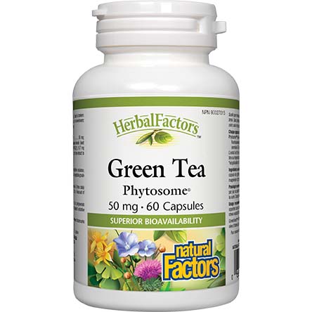 Natural Factors Green Tea Phytosome, 50 mg, 60 Capsules