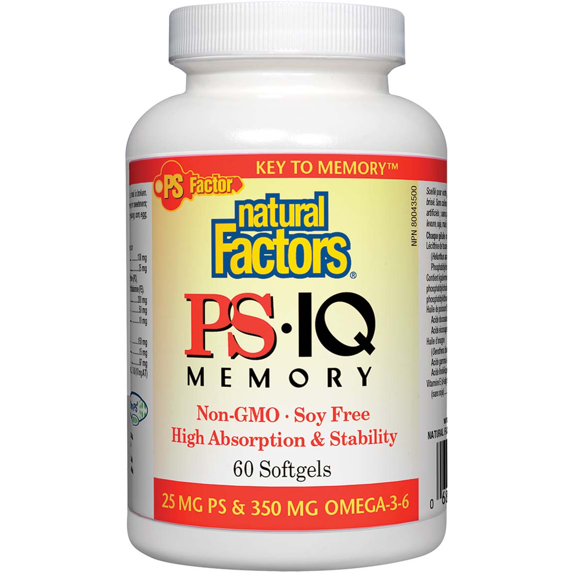 Natural Factors Ps• IQ Memory 60 Softgels