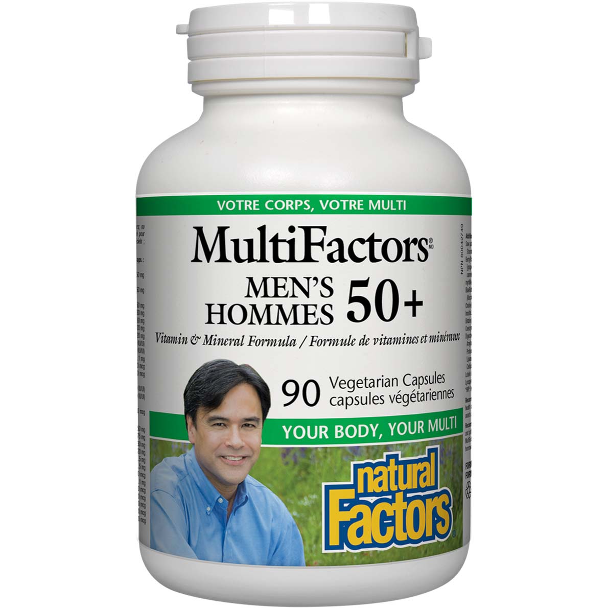 Natural Factors MultiFactors Men’s Hommes 50+ 90 Veggie Capsules