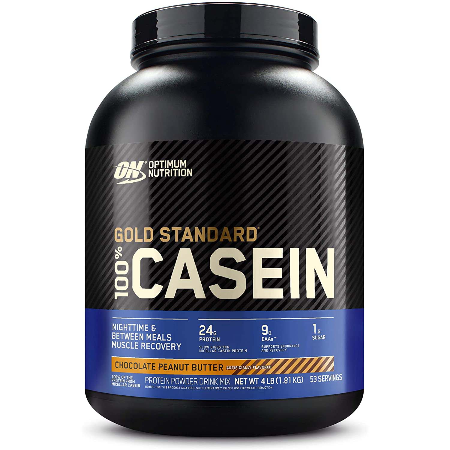 Optimum Nutrition Gold Standard 100% Casein, Chocolate Peanut Butter, 4 LB