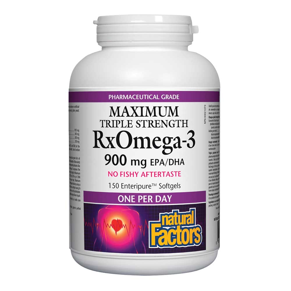 Natural Factors Rx Omega-3, 900 mg, 150 Softgels