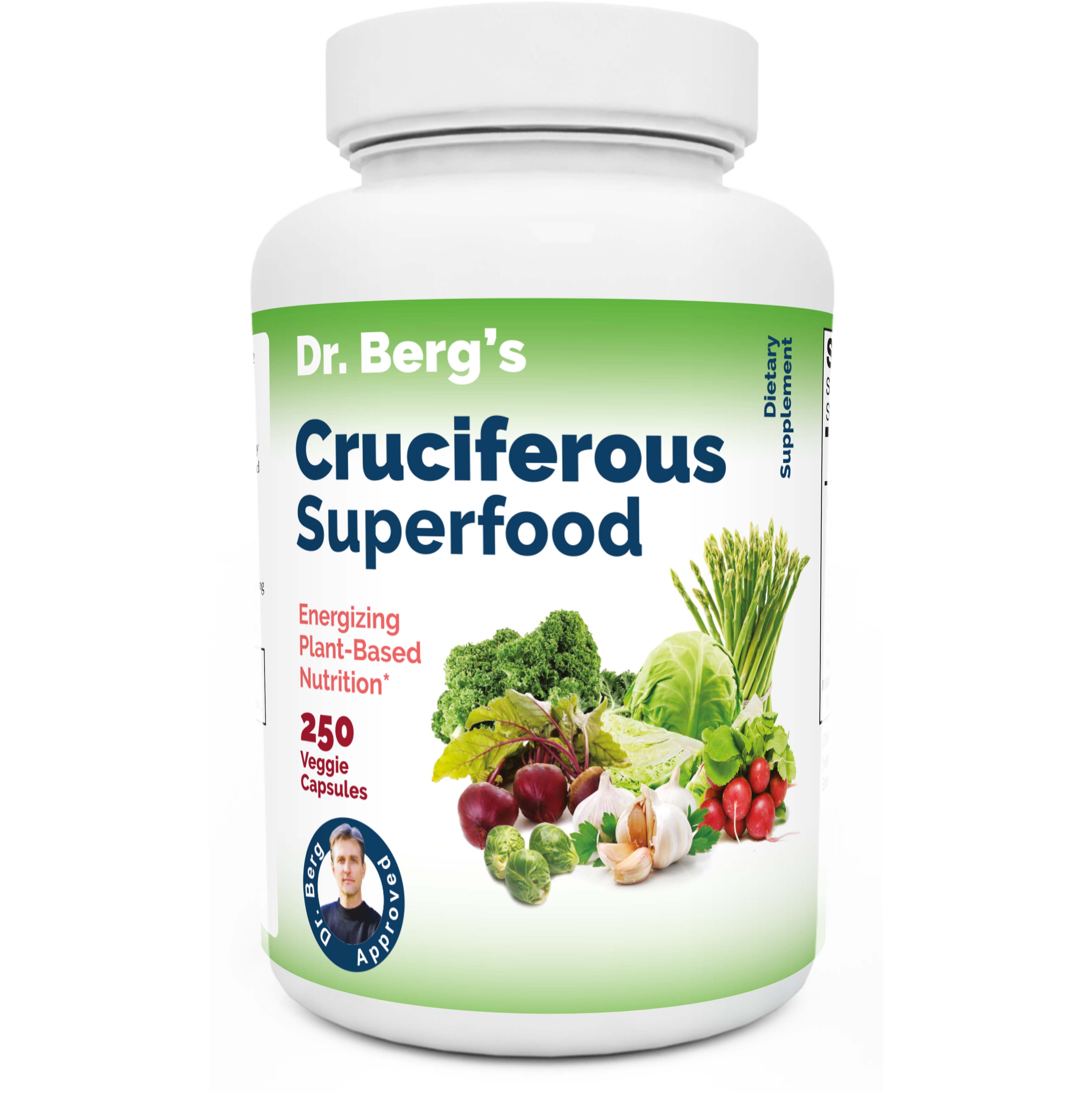 Dr.Berg Cruciferous Superfood, 250 Veggie Capsules