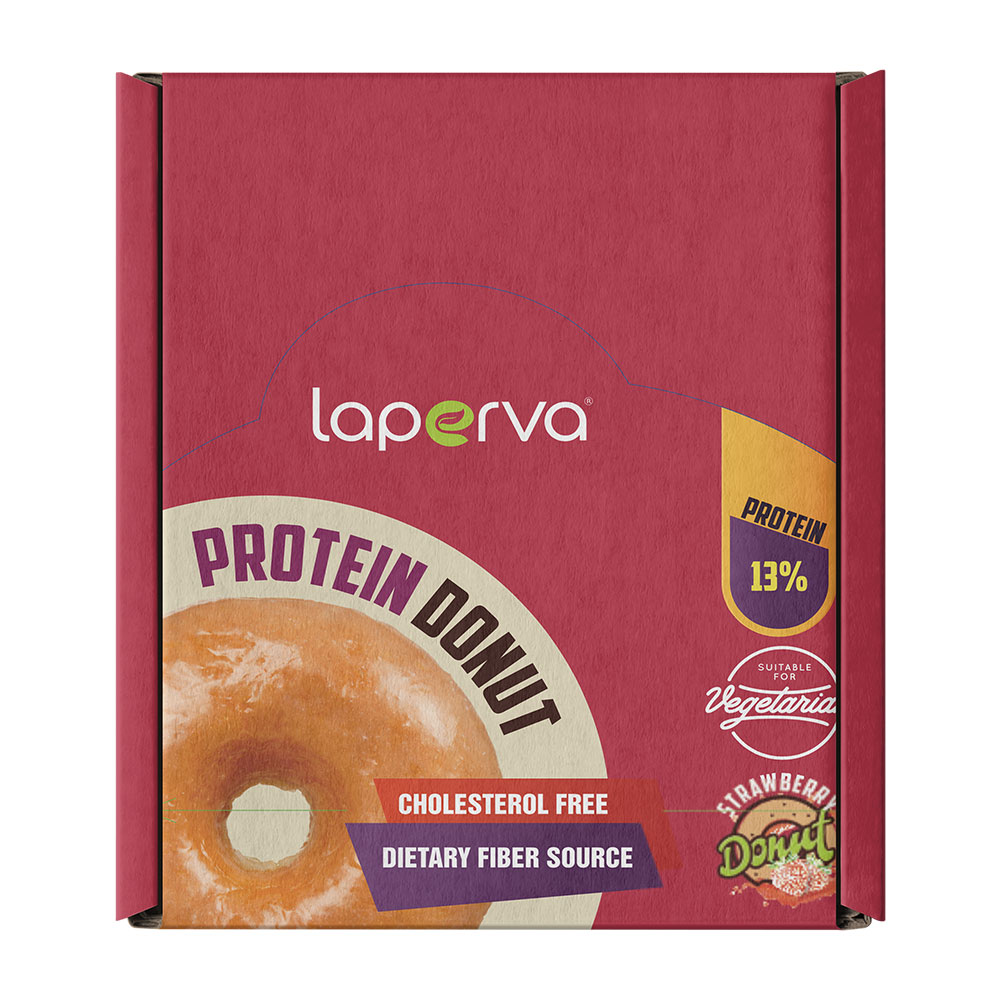 Laperva Protein Donut Box of 20 Pieces Strawberry