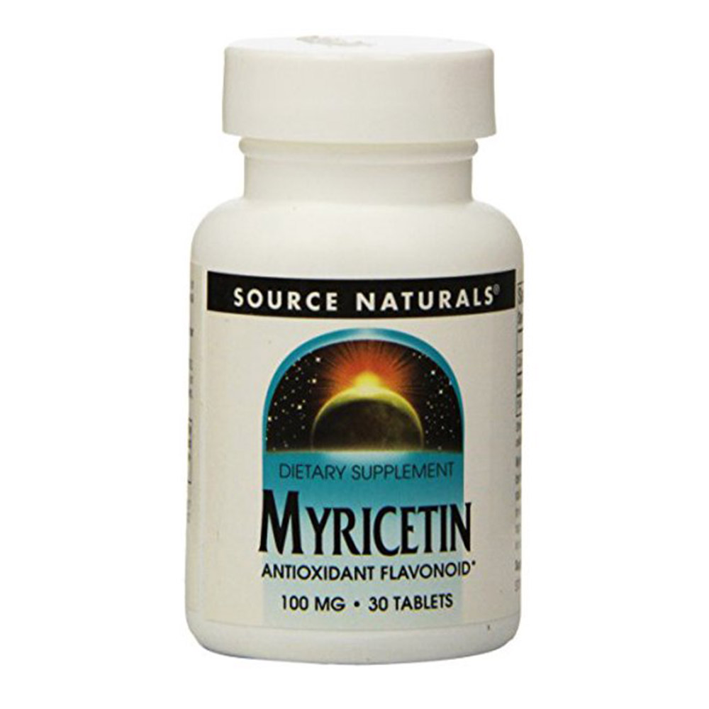 Source Naturals Myricetin, 100 mg, 30 Tablets