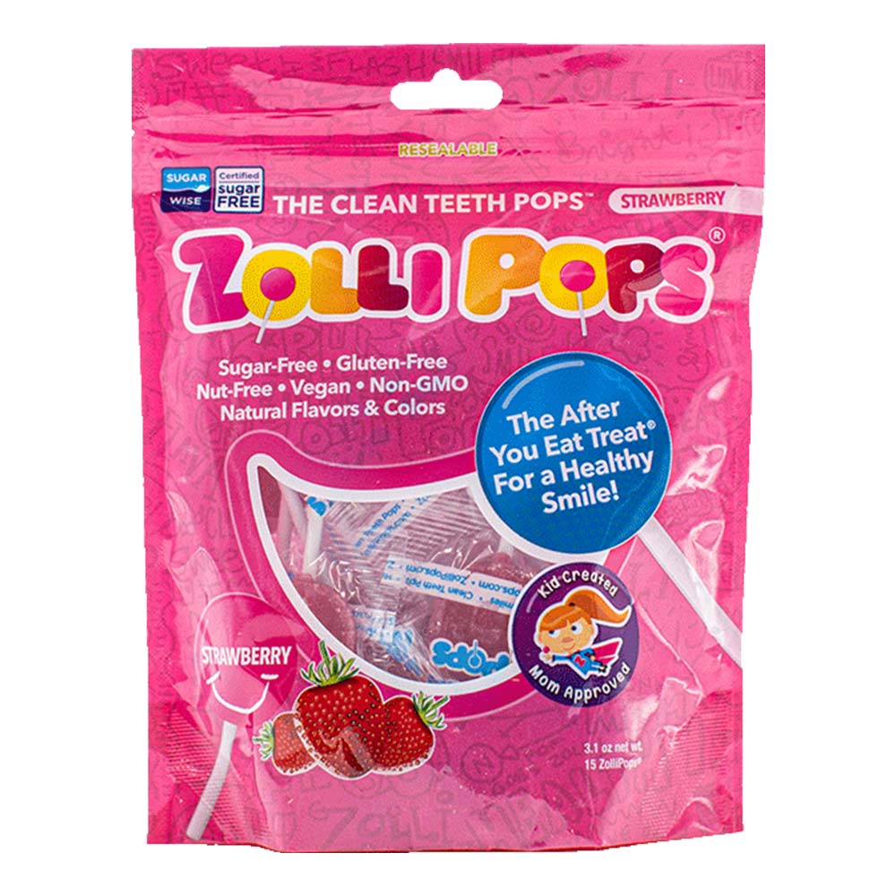 Zolli Candy pops 87 Gm Strawberry