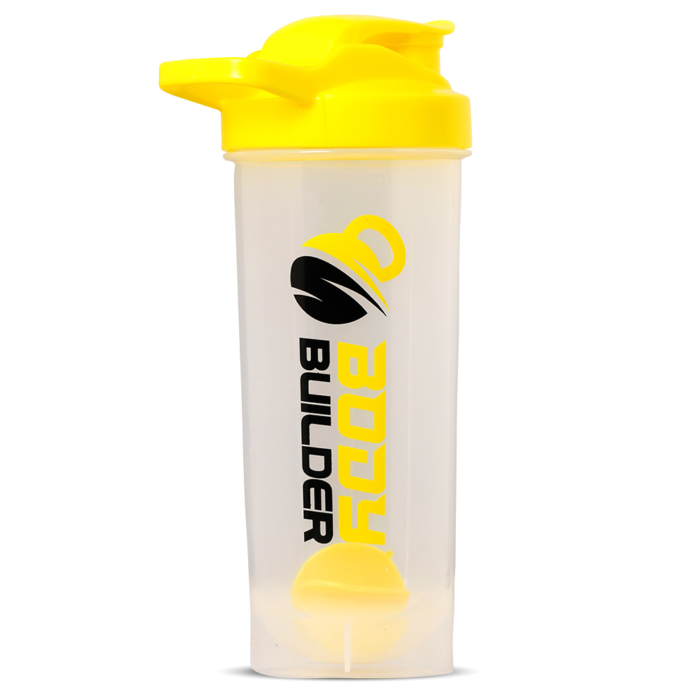 Body Builder Shaker, White, 700 Ml, Ease of Carrying it Anywhere, Provided with Measuring Marks