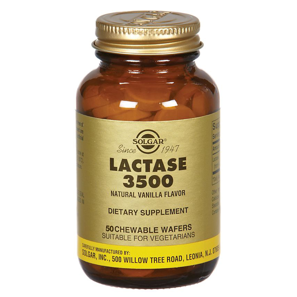 Solgar Lactase 3500, 60 Chewable Wafers