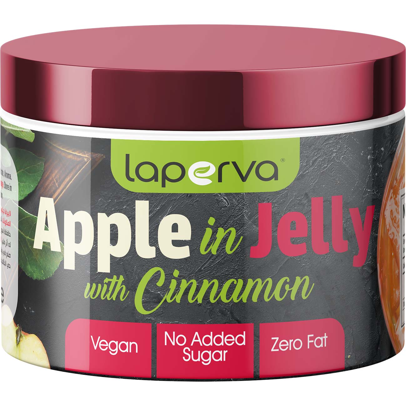 Laperva Apple in Jelly  With Cinnamon, Apple Cinnamon, 600 Gm