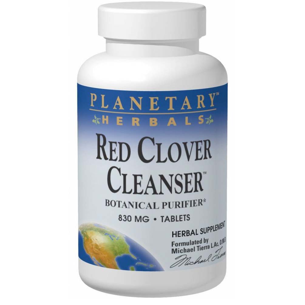 Planetary Herbals Red Clover Cleanser 72 Tablets 830 mg