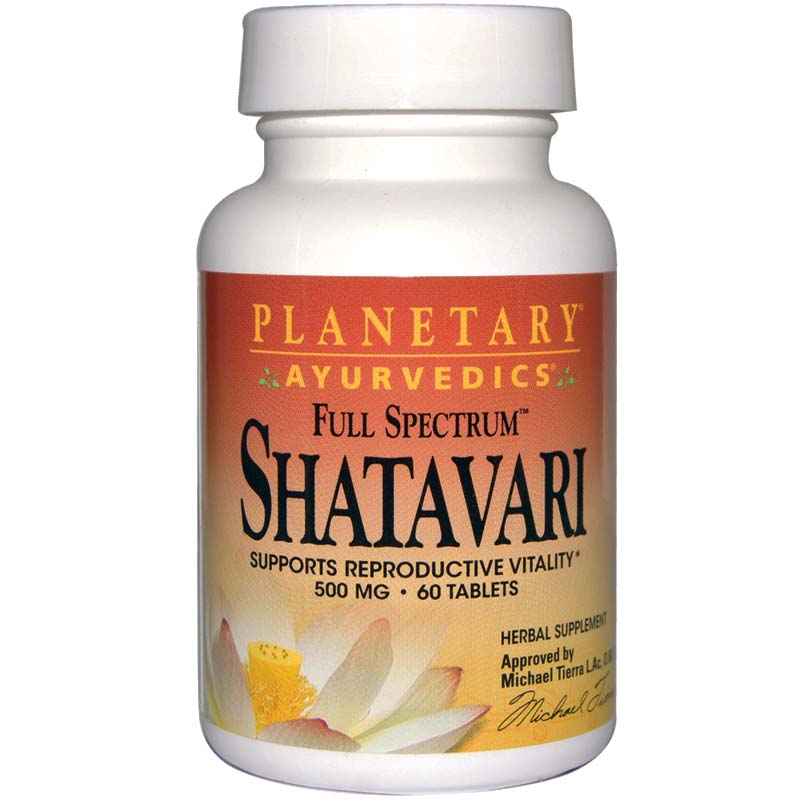 Planetary Herbals Shatavari Full Spectrum 60 Tablets 500 mg