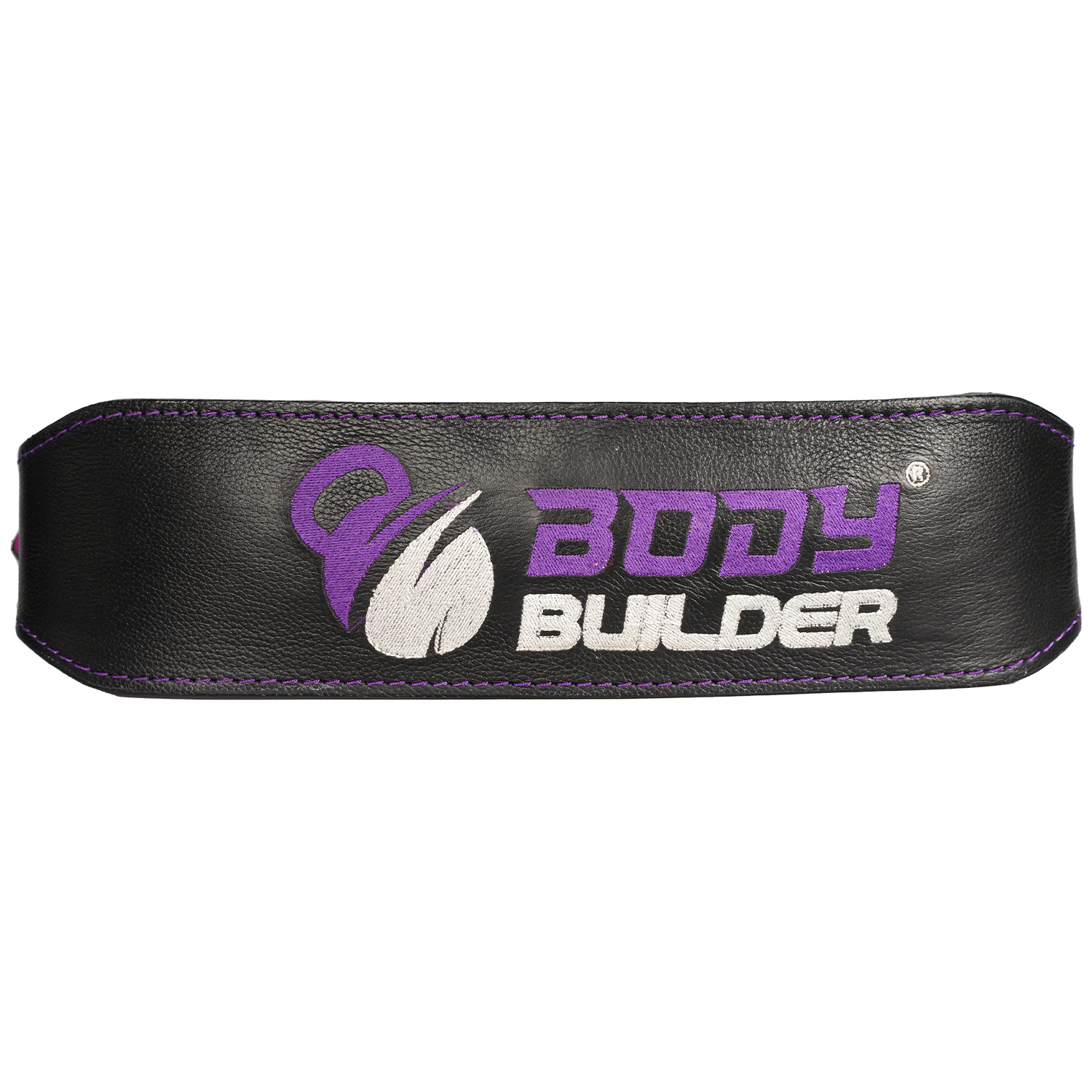 Body Builder Leather Belt, M, Purple