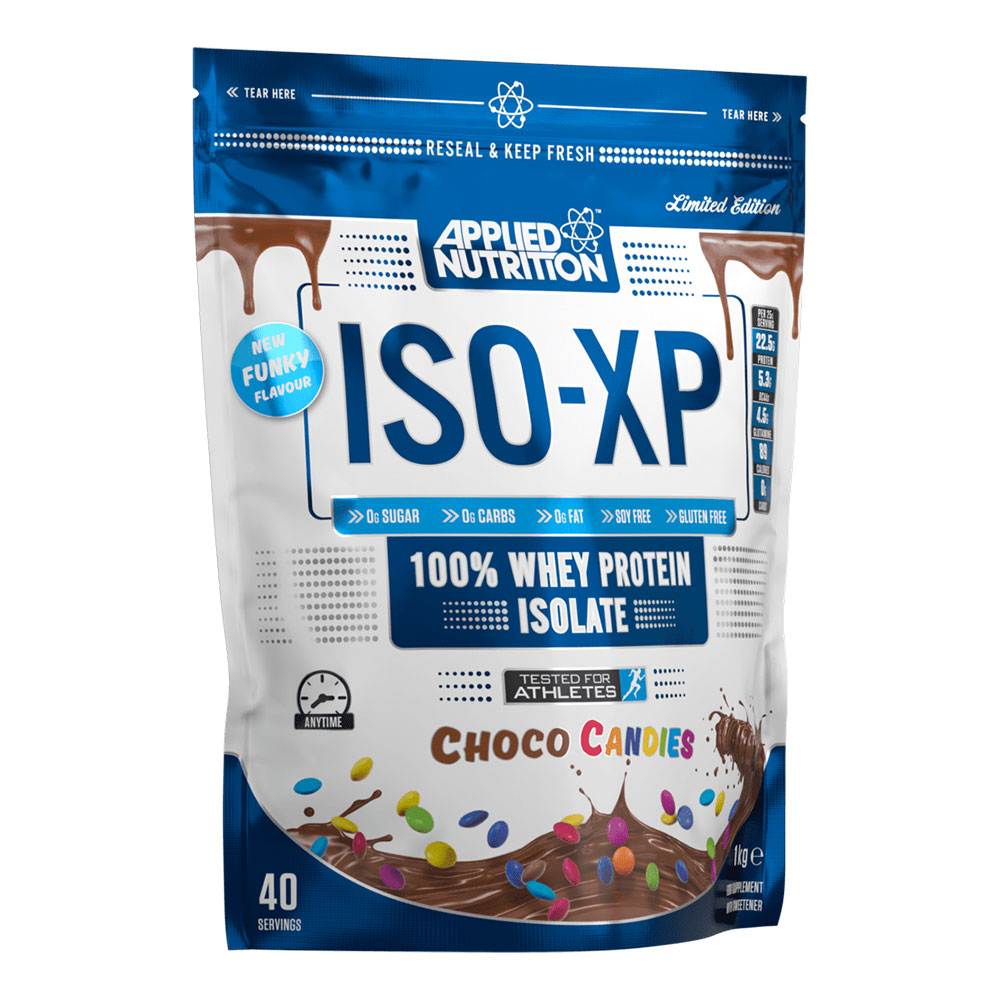 Applied Nutrition ISO-XP 100% Whey Protein Isolate, Chocolate Candy, 1 kg