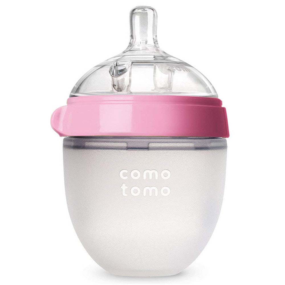 Comotomo Natural Feel Baby Bottle Single Pack 150 ML Pink