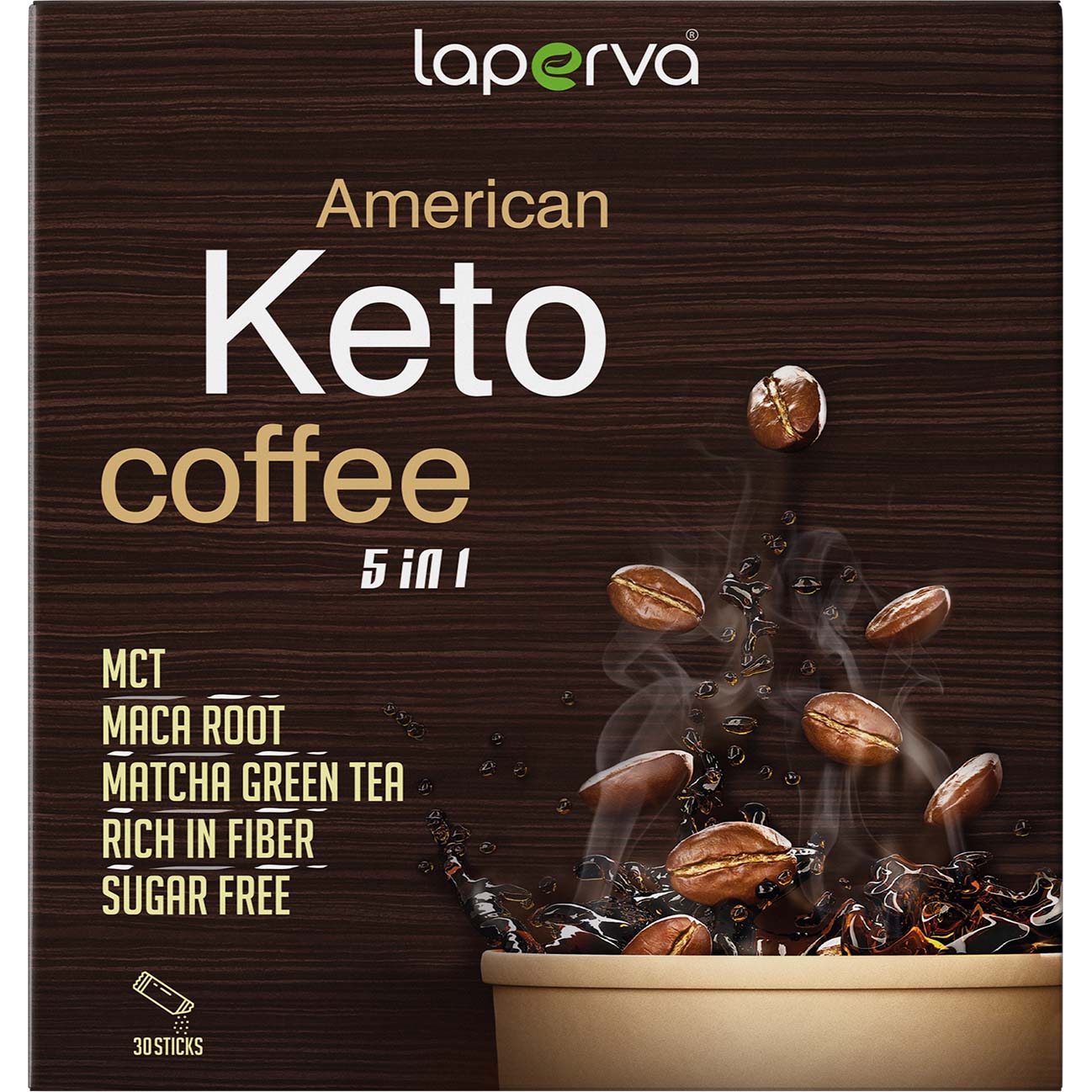 Laperva American Keto Coffee 5 in 1 30 Sticks