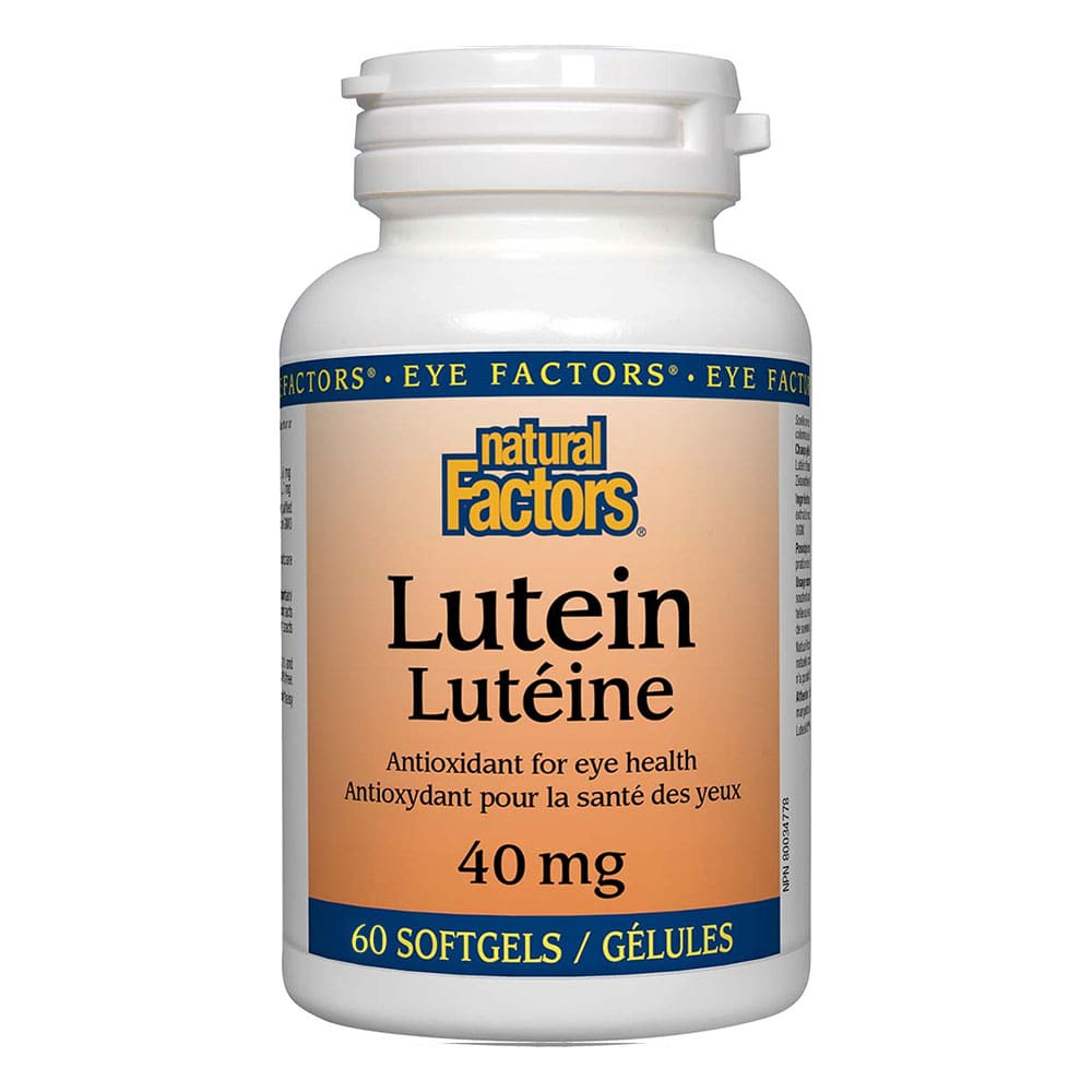 Natural Factors Lutein, 40 mg, 60 Softgels