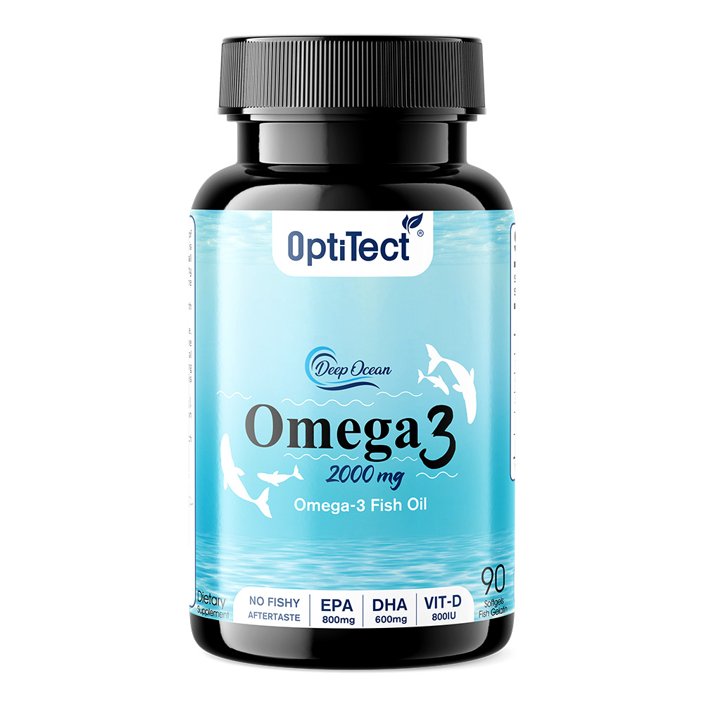 Optitect Omega-3 Fish Oil, 2000 mg, 90 Softgels