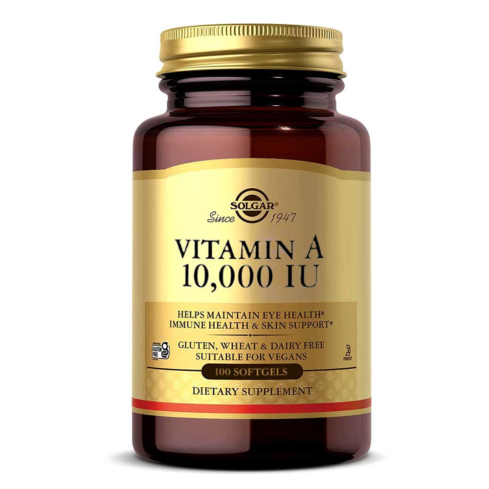 Solgar Vitamin A 100 Softgels 10000 IU