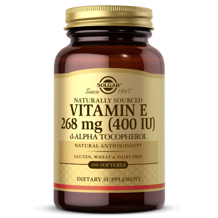 Solgar Vitamin E, 268 mg 400 IU, 100 Softgels
