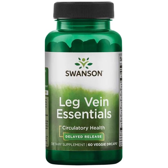 Swanson Leg Vein Essentials Delayed-Release 60 Veggie Capsules