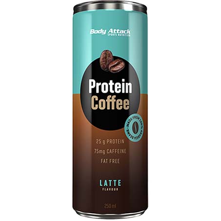 Body Attack Protein Coffee, Latte, 1 Piece
