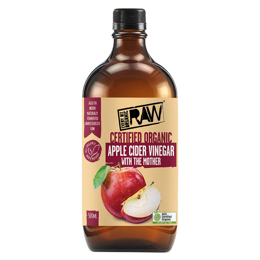Every Bit Organic Raw Apple Cider Vinegar With The Mother 500 ML