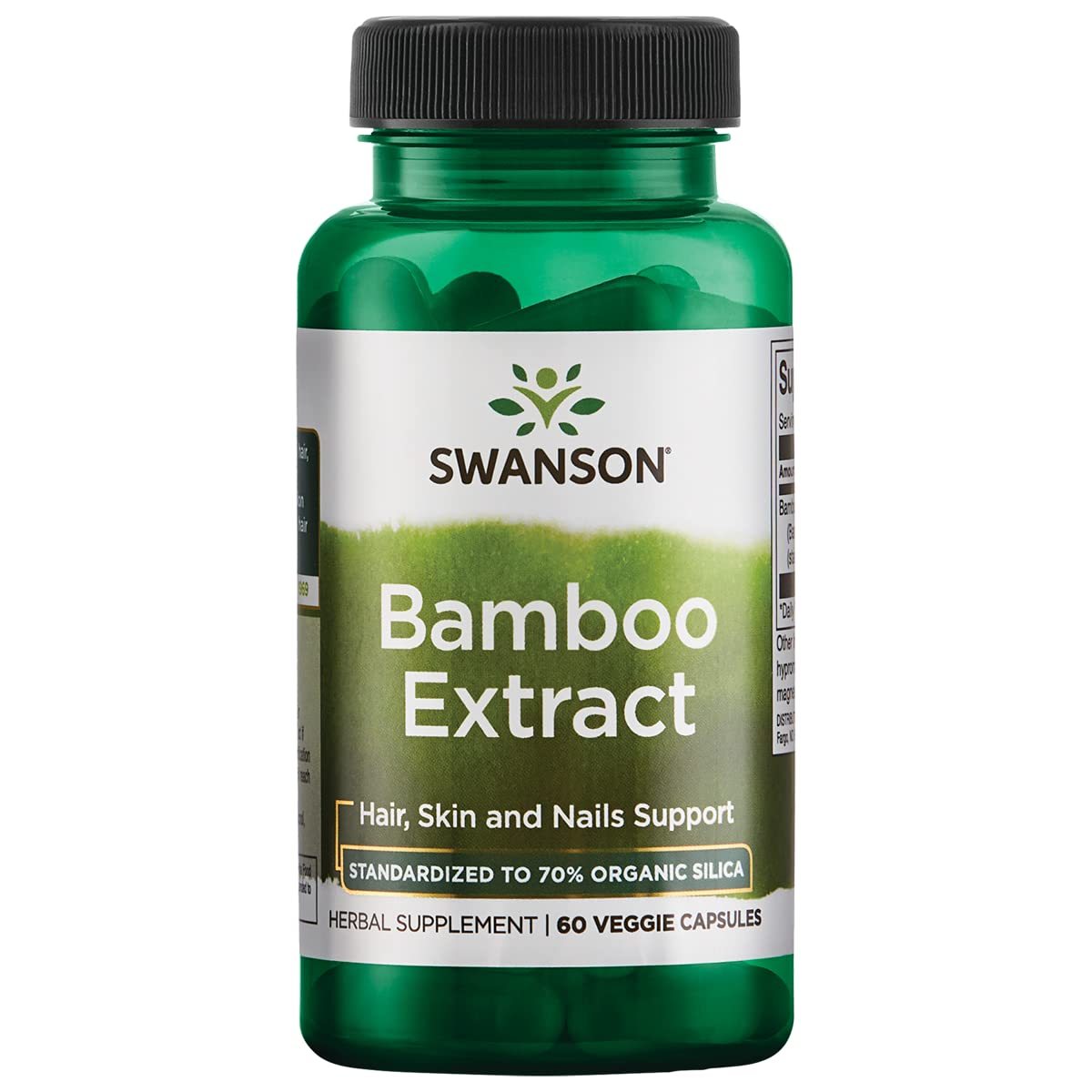 Swanson Bamboo Extract 60 Veggie Capsules 300 mg