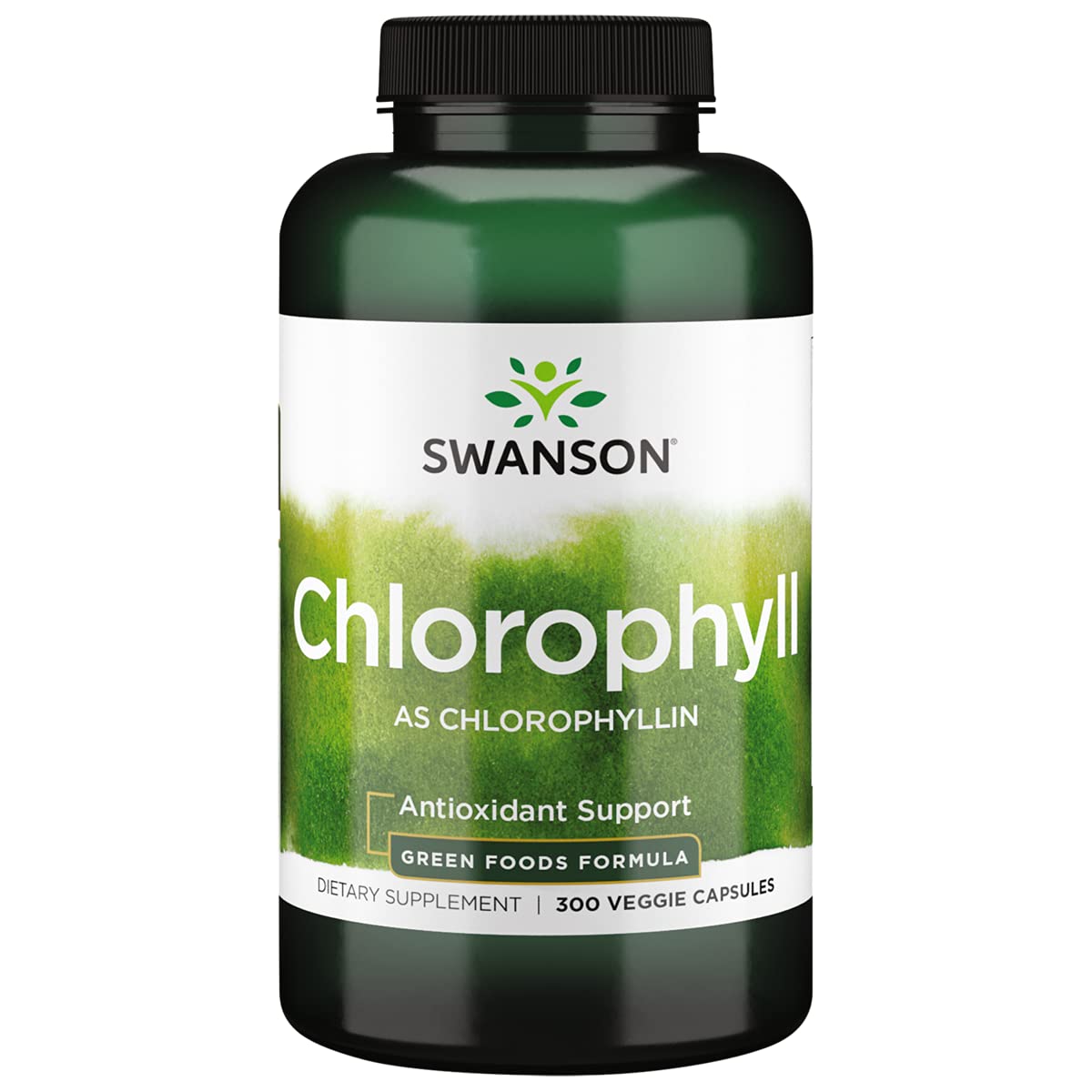 Swanson Chlorophyll As Chlorophyllin, 60 mg, 300 Veggie Capsules
