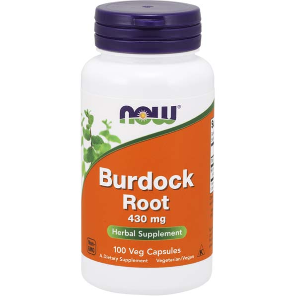 Now Burdock Root 100 Veggie Capsules 430 mg