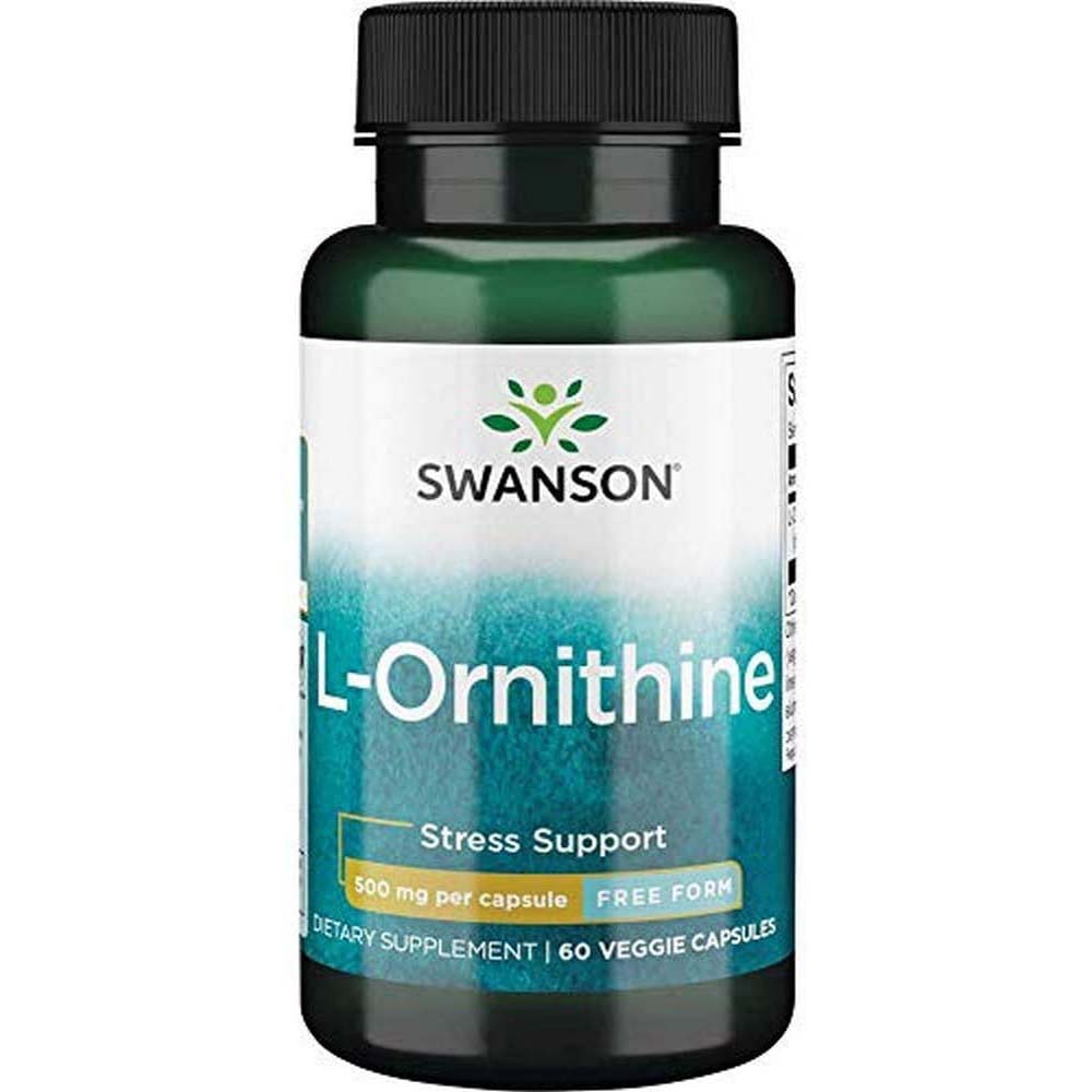 Swanson L Ornithine 60 Veggie Capsules 500 mg