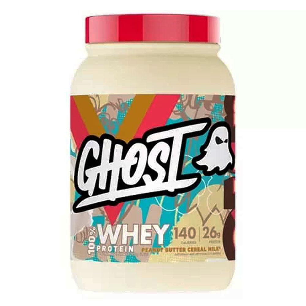 Ghost 100% Whey Protein, Peanut Butter Cereal, 2 LB