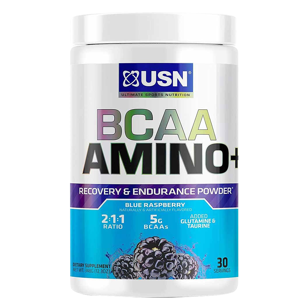 USN Amino Stim EAAs+Energy, Blue Raspberry, 30, Energy Boost, Muscles Recovery