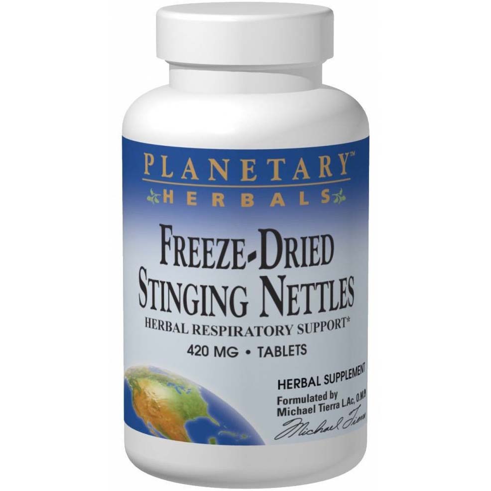 Planetary Herbals Stinging Nettles Freeze Dried, 420 mg, 60 Tablets