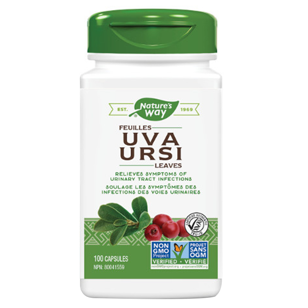 Nature's Way Uva Ursi Leaves, 100 Veggie Capsules, 480 mg