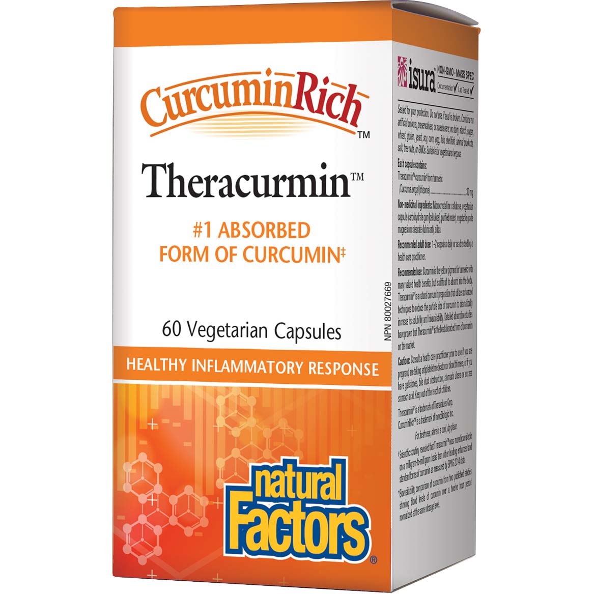 Natural Factors CurcuminRich Theracurmin, 30 mg, 60 Veggie Capsules