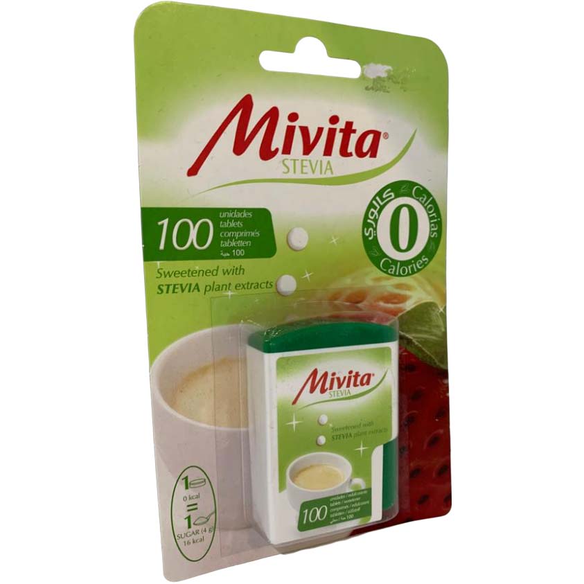 Mivita Stevia Zero Calories, 100 Tablets