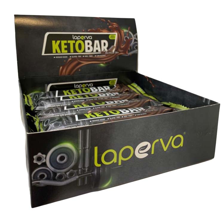 Laperva Keto Bar Box of 20 Bars Dark Chocolate