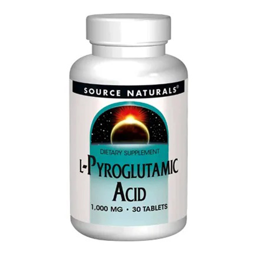 Source Naturals L Pyroglutamic Acid, 1000 mg, 30 Tablets