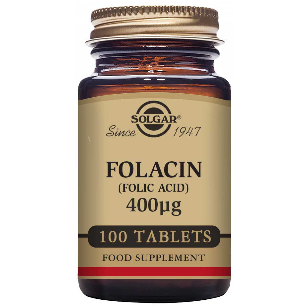 Solgar Folic Acid, 400 mcg, 100 Tablets