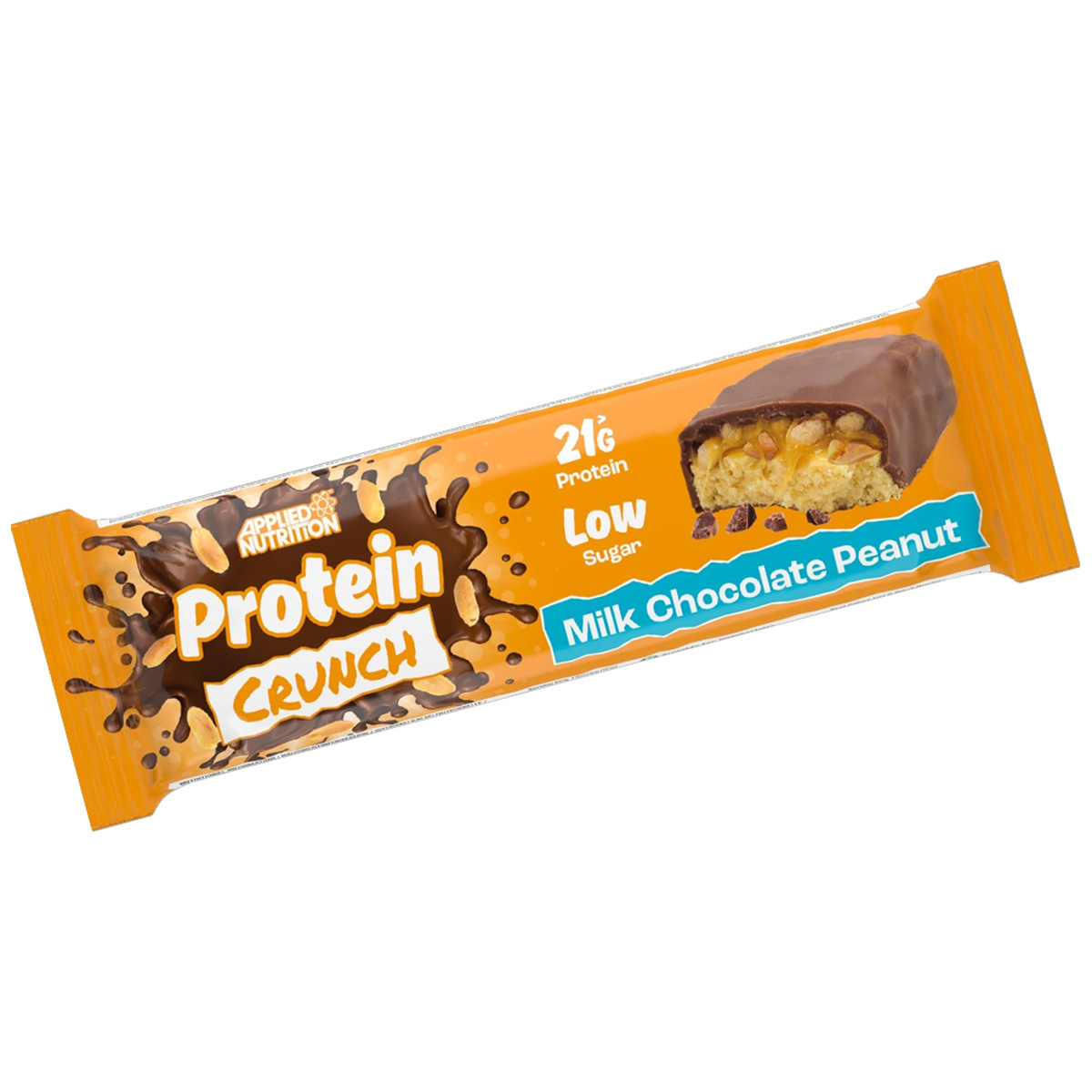Applied Nutrition Protein Crunch Bar, Milk Chocolate Peanut, 1 Bar, 21g > Protein