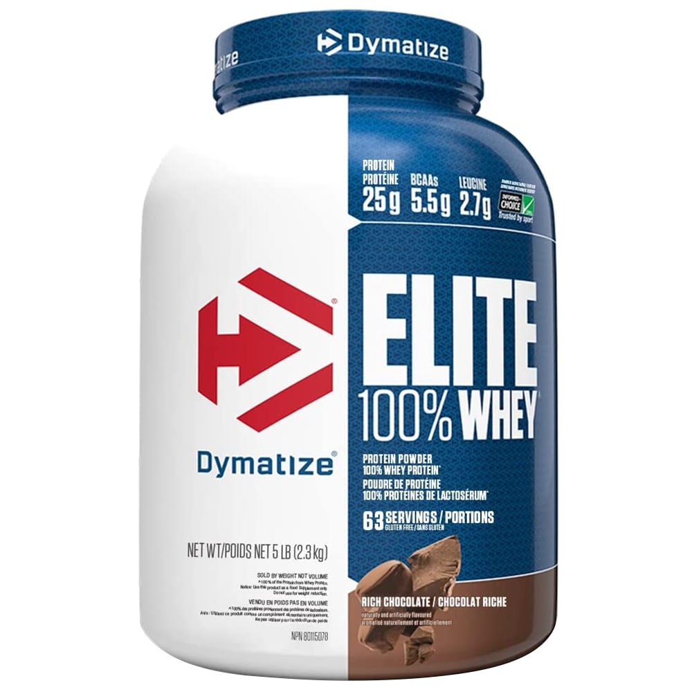 Dymatize Elite 100% Whey, Chocolate, 5 LB