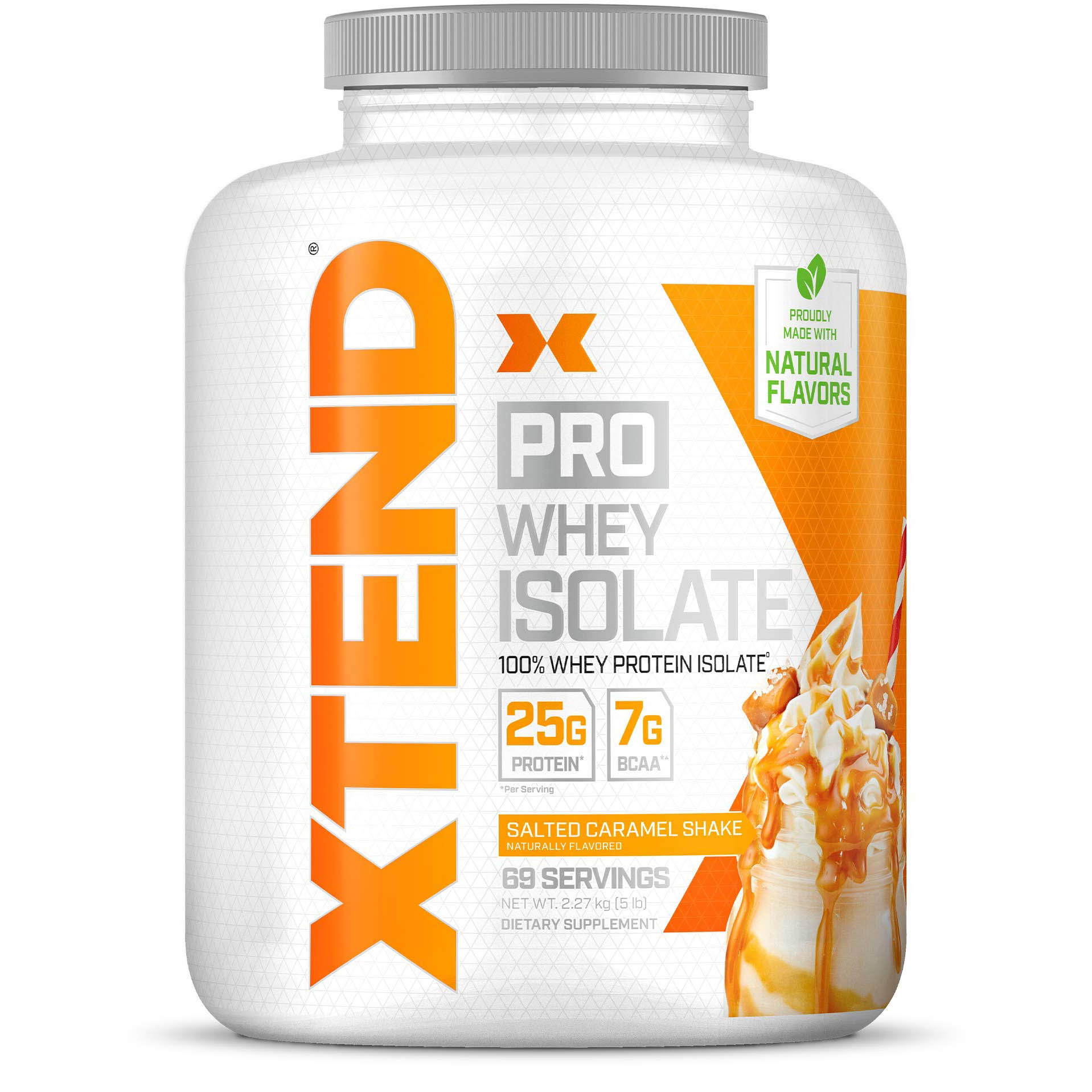 Xtend Pro Whey Isolate, Salted Caramel Shake, 5 LB
