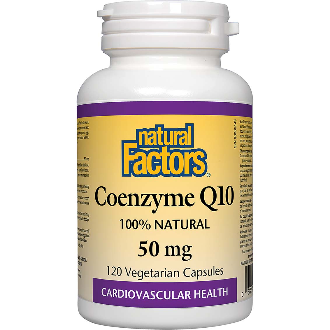 Natural Factors Coenzyme Q10, 50 mg, 120 Softgels