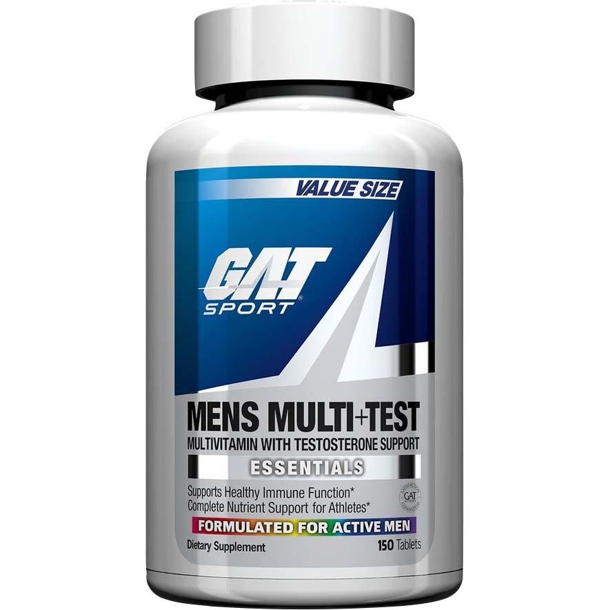 Gat Sport Men's Multi+Test Vitamin, 150 Tablets